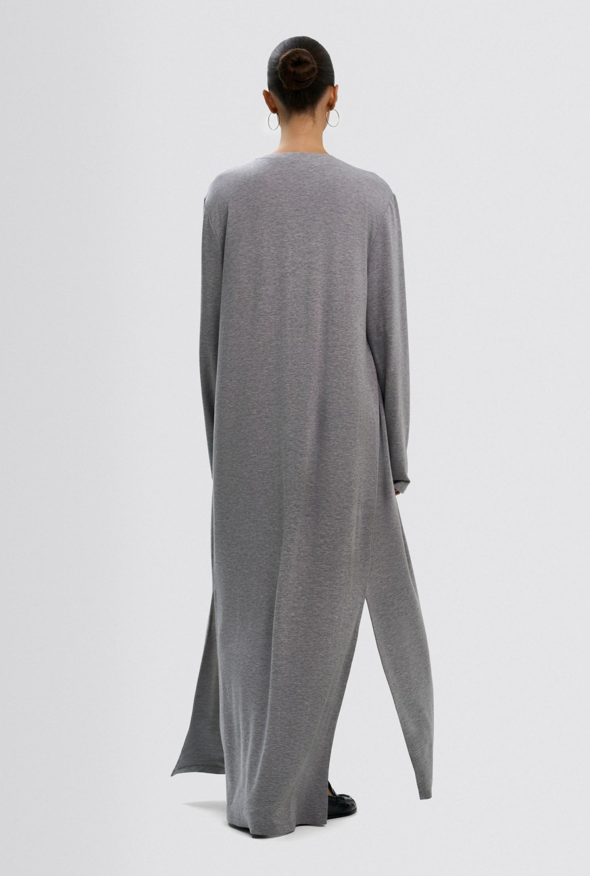 Трикотажний кардиган світло-сірого кольору розмір XS-S, фото 4